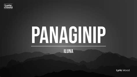 iluna panaginip lyrics